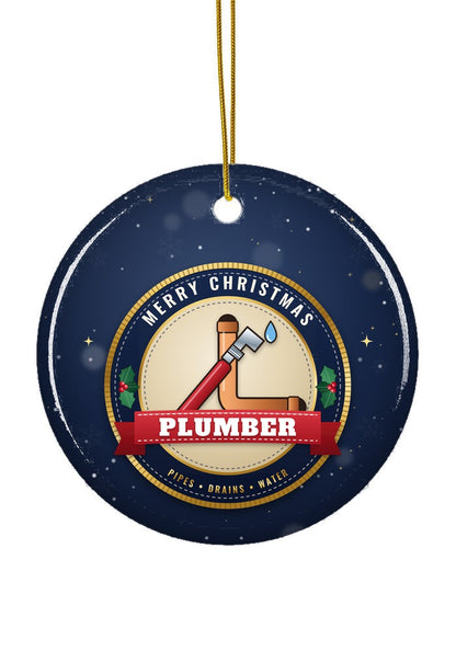 Plumber ornament, circle shape