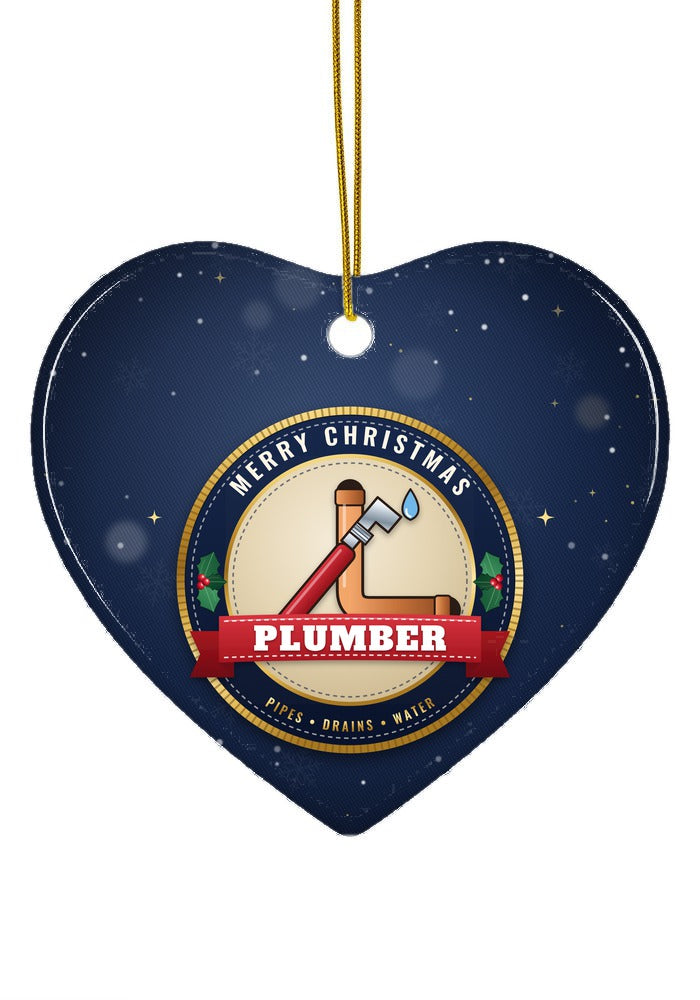 Plumber ornament, heart shape