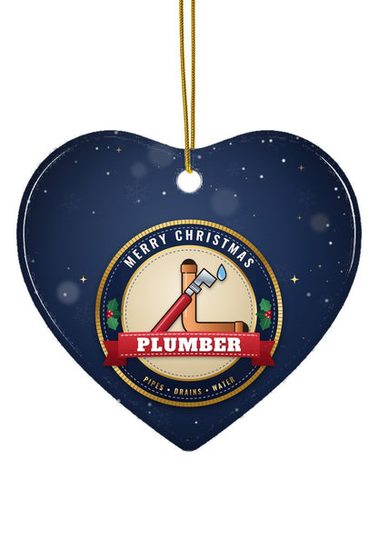 Plumber ornament, heart shape