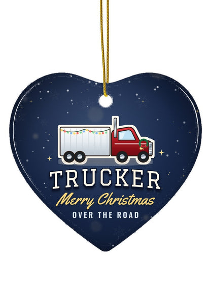 Trucker ornament, heart shape