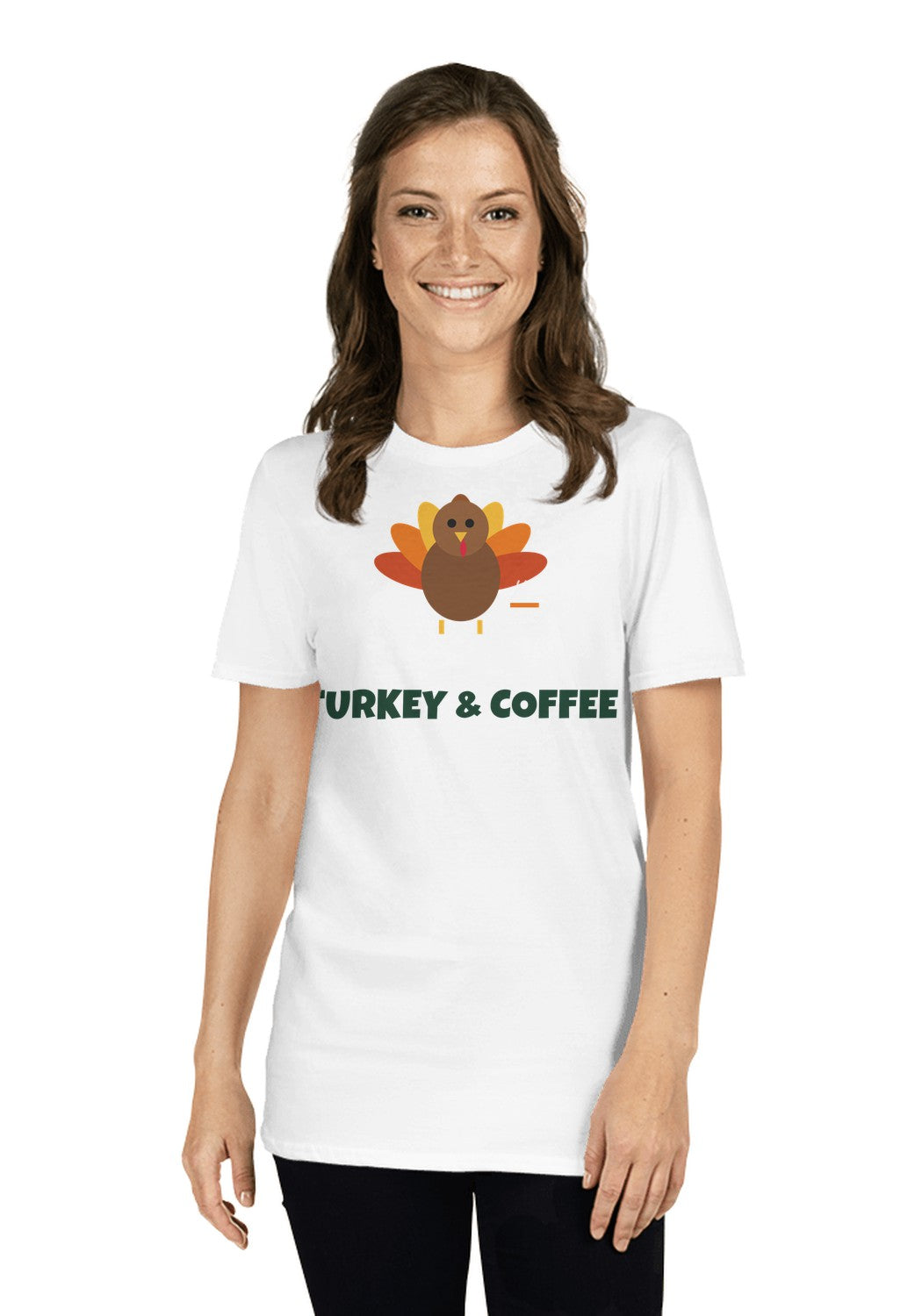 Turkey and Coffee t-shirt in White