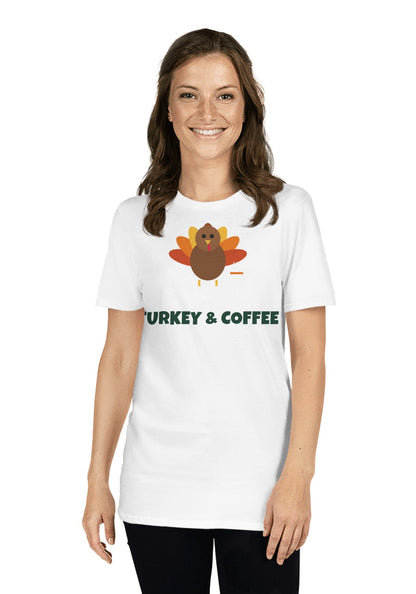 Turkey and Coffee t-shirt in White