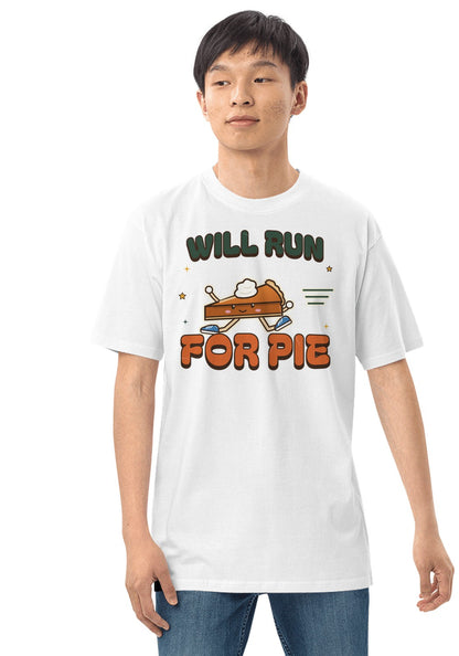 Will Run for Pie t-shirt in White