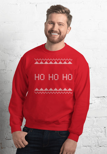 Ho Ho Ho sweatshirt in Red