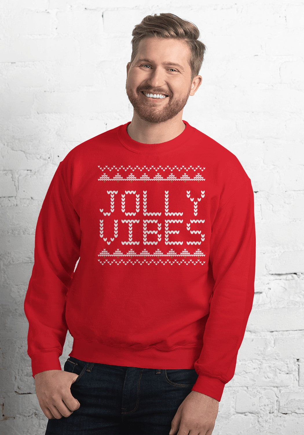 Jolly Vibes sweatshirt in Red