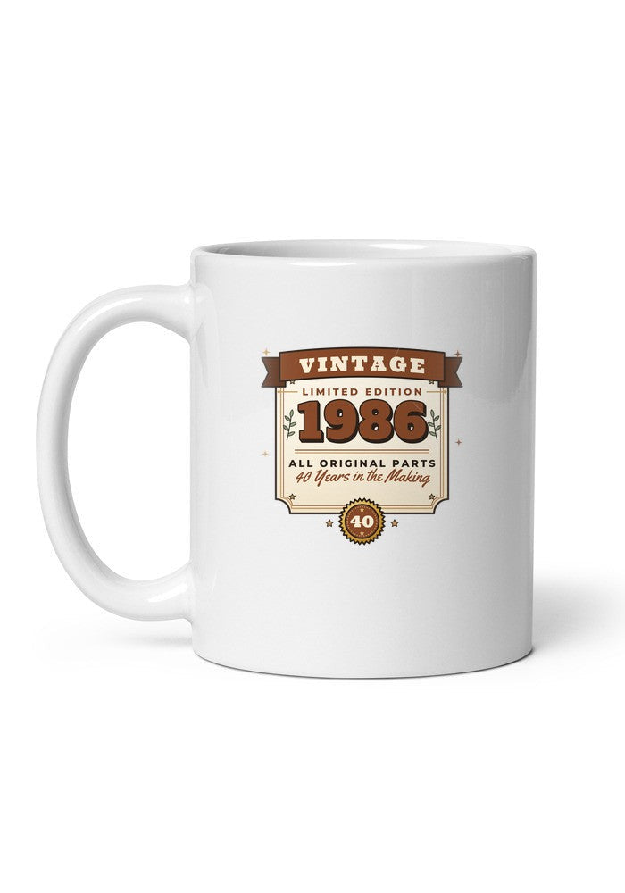 Vintage 1986 (40th Birthday) mug