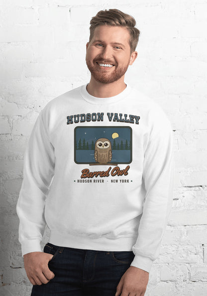 Hudson Valley Barred Owl sweatshirt in White
