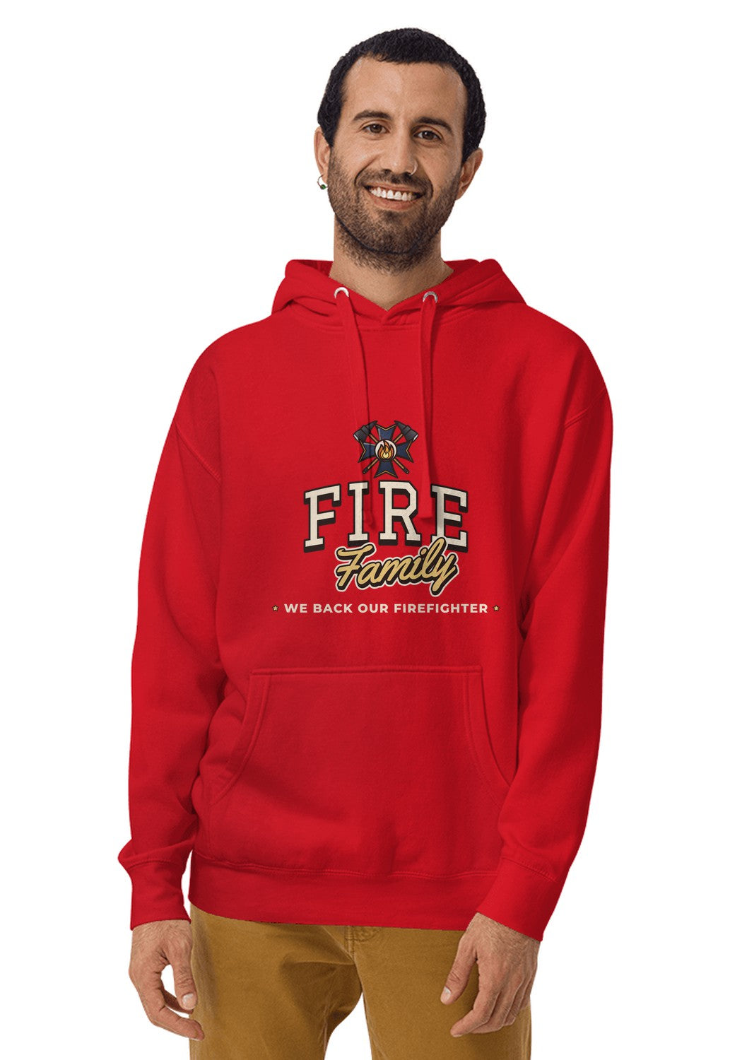 Fire Family hoodie in Red
