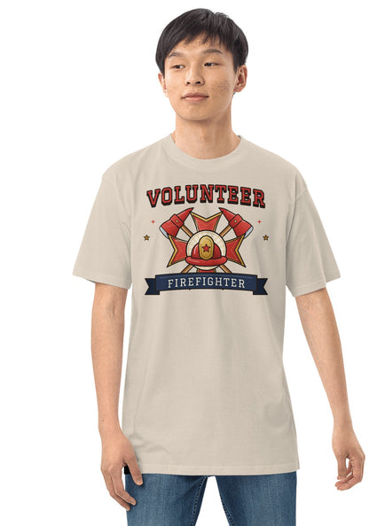 Volunteer Firefighter t-shirt in Heather Dust