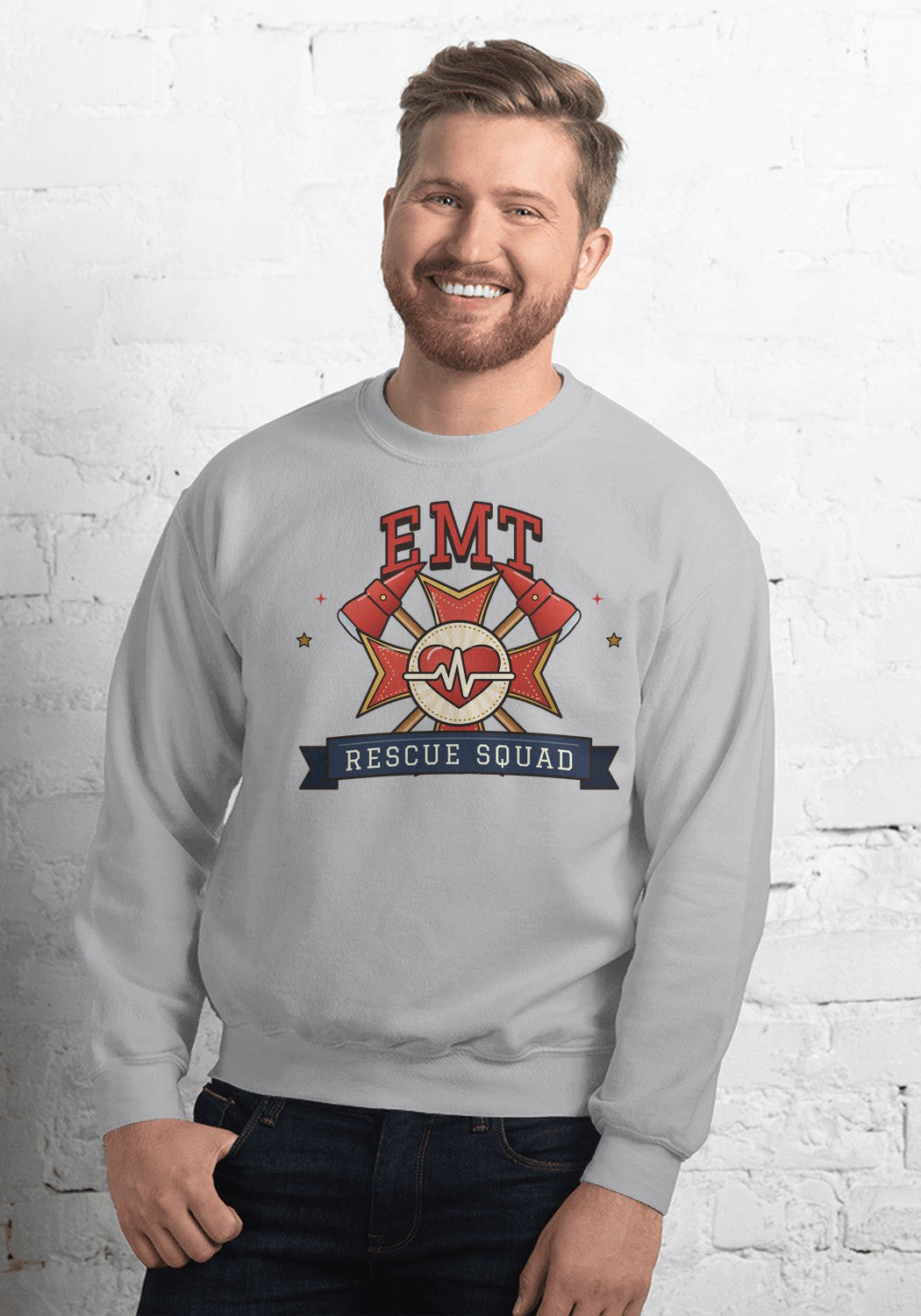 EMT sweatshirt in Sport Grey