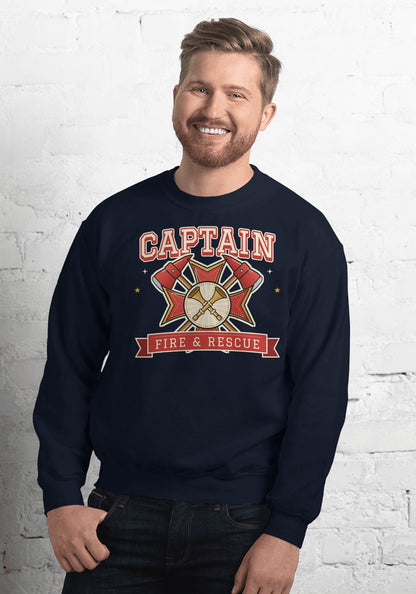 Fire Captain sweatshirt in Navy