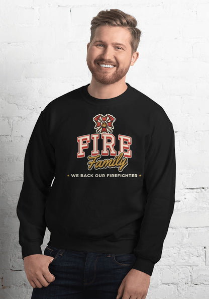 Fire Family sweatshirt in Black