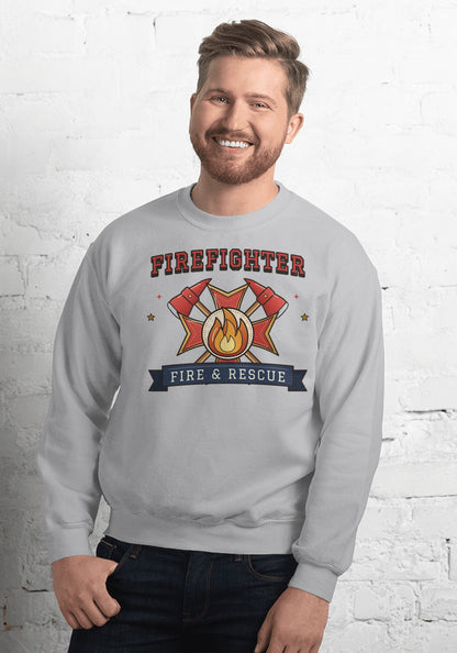 Firefighter sweatshirt in Sport Grey