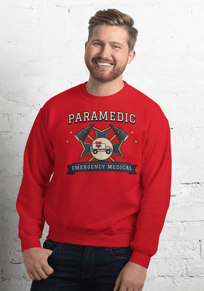 Paramedic sweatshirt in Red