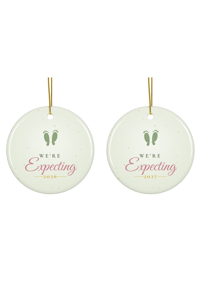 We're Expecting ornament dated 2026 or 2027