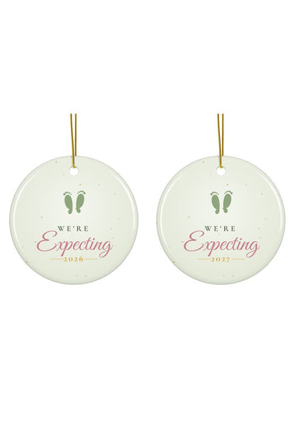 We're Expecting ornament dated 2026 or 2027