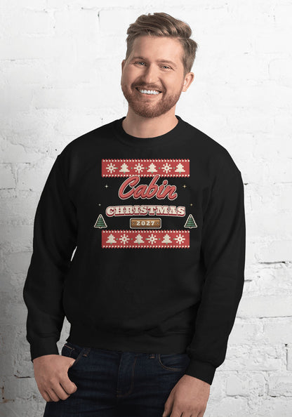 Cabin Christmas 2027 sweatshirt in Black