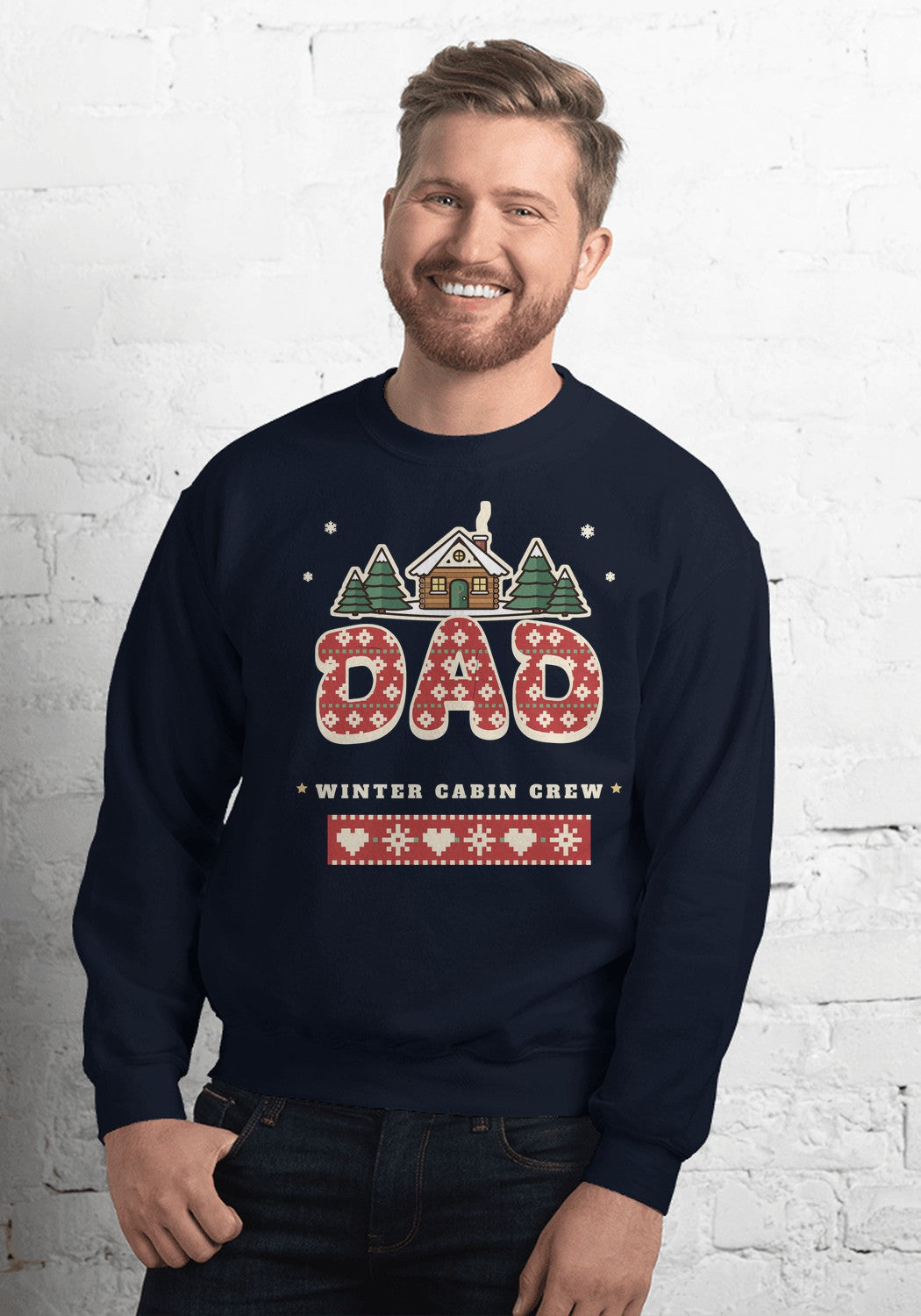 Dad sweatshirt in Navy