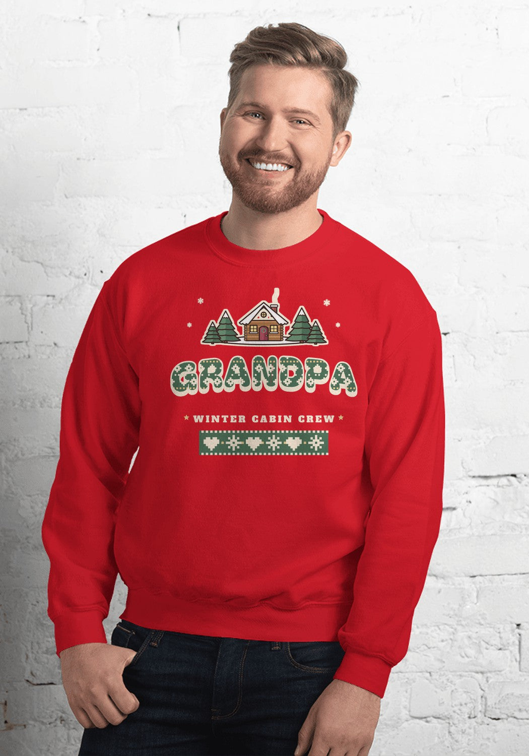 Grandpa sweatshirt in Red