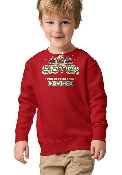 Sister sweatshirt in Red