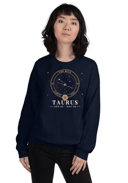 Taurus (APR 20 – MAY 20) sweatshirt in Navy